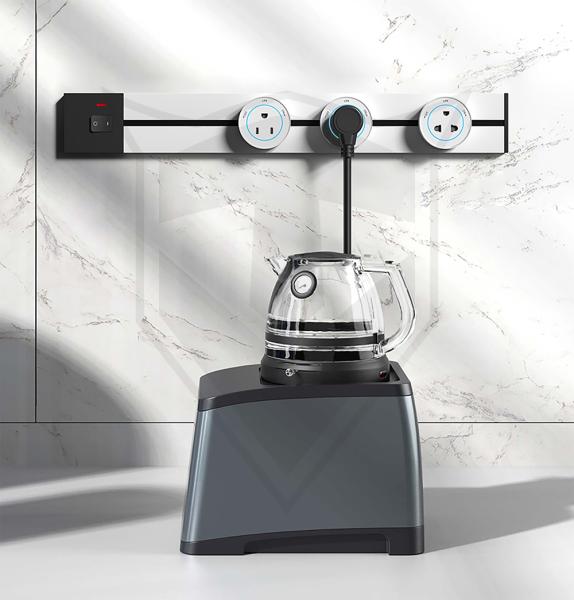 Zásuvková lišta - zápustná Viking LZ40G/ 230V, 50Hz/ 40cm dĺžka/ sivá/ až 5 modulov/ IP20/ hliník/ zápustná 