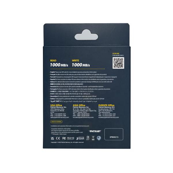 Patriot TRANSPORTER Lite/ 4TB/ SSD/ Externý/ Čierna/ 3R 
