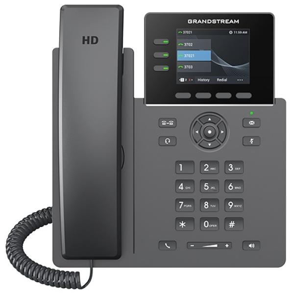 Grandstream GRP2611G SIP telefón, 3 účty, PoE, 12BLF kľúčov, gigabit port 