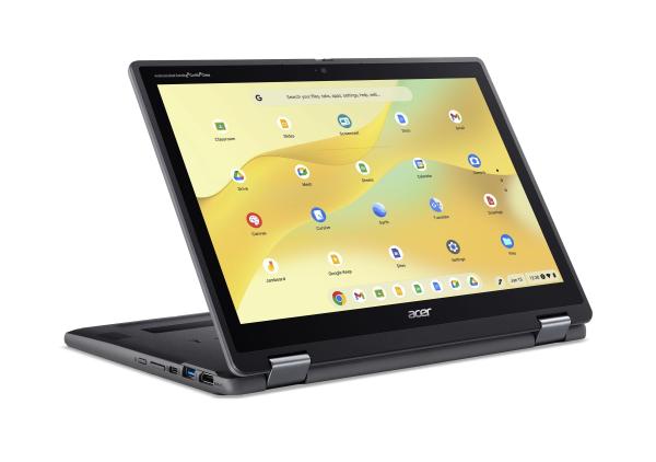 Acer Chromebook Spin 512/ R857TN-TCO-C4LZ/ N150/ 12, 2"/ WUXGA/ T/ 8GB/ 128GB eMMC/ UHD/ Chrome EDU/ Black/ 2R 