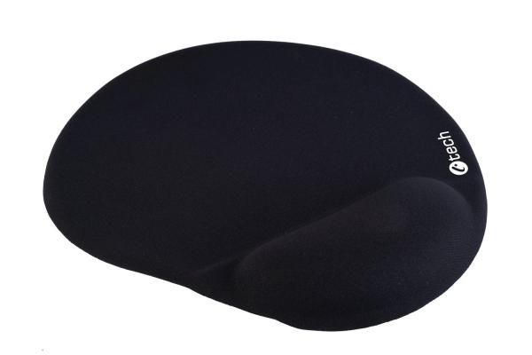 C-TECH Podložka pod myš gélová MPG-03,  čierna,  240x220mm