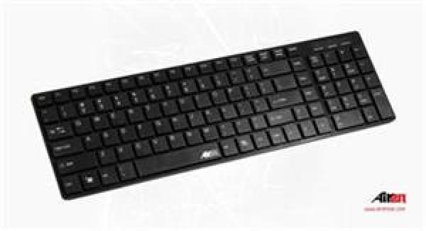 AIREN AiBoard Slim/ Drôtová USB/ CZ layout/ Čierna