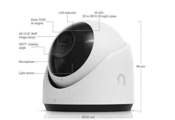 Ubiquiti UVC-G6-Turret-W - UniFi Protect G6 Turret, biela 