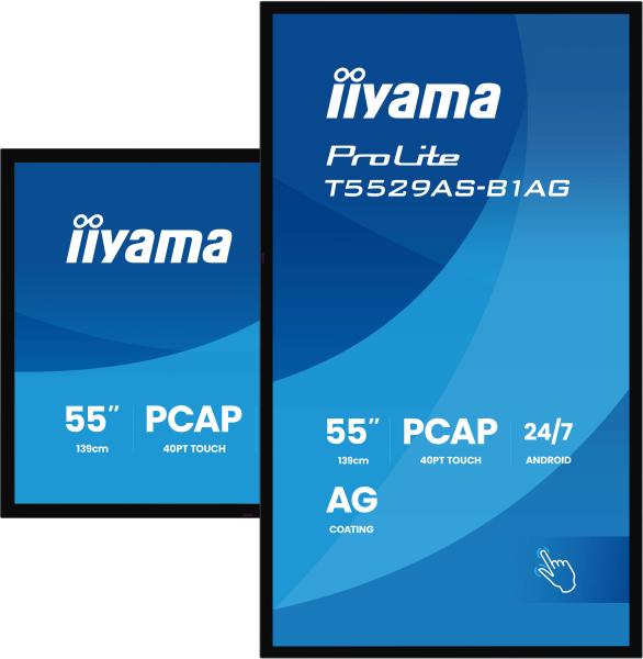 55" iiyama T5529AS-B1AG: IPS, 4K UHD, Android, 24/ 7 