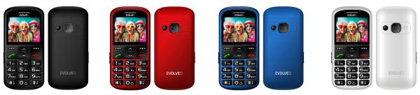 EVOLVEO EasyPhone XS, mobilný telefón pre seniorov, čierny 