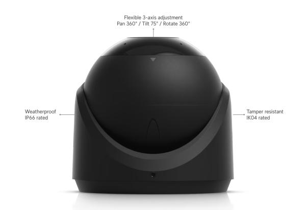 Ubiquiti UVC-G6-Turret-B - UniFi Protect G6 Turret, čierna 