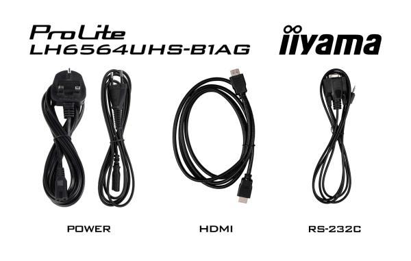 65" iiyama LH6564UHS-B1AG:VA, 4K UHD, Android, 24/ 7 