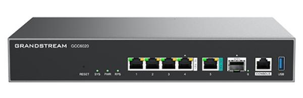 Grandstream GCC6020 all-in-one (6, 5 Gbps VPN router, NGFW, switch 10G SPF+, a IP PBX 50 užívateľov) 