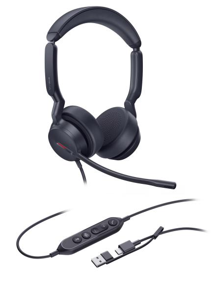 Yealink UH44 Dual Teams USB-C/ A, drôtová náhlavná 