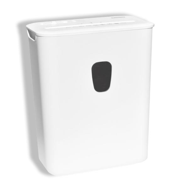 Skartovačka DESQ, 4 x 38 mm, 15l, krížový rez, biela 