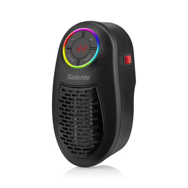Salente HotHeat, teplovzdušný mini ventilátor, 500 W, čierny 