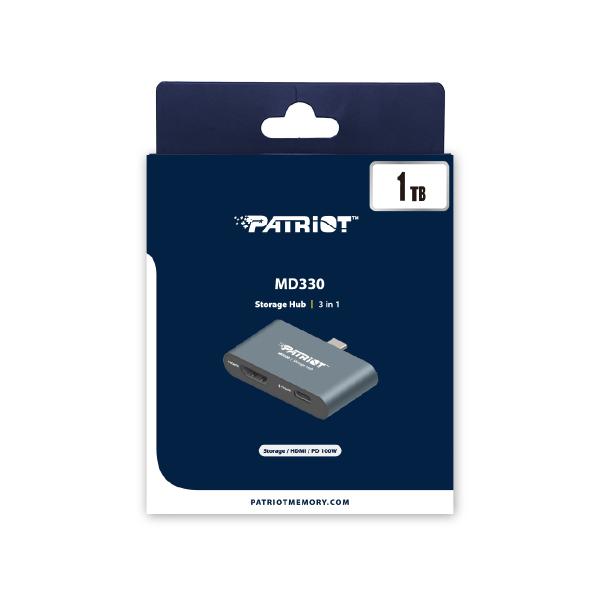 1TB Patriot HUB + úložisko MD300 USB-C+ HDMI 