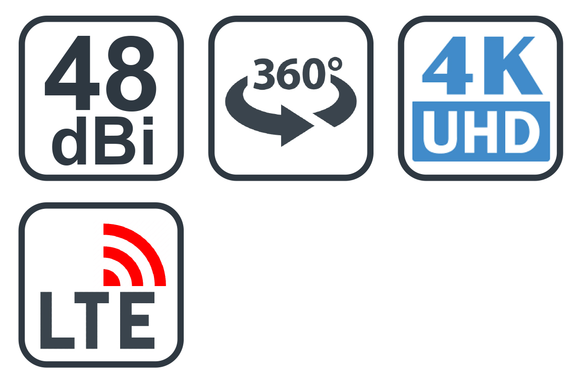 EVOLVEO Jade 1, aktívna vonkajšia anténa FM/ DAB+/ DVB-T2, filter LTE, 4G, 5G 