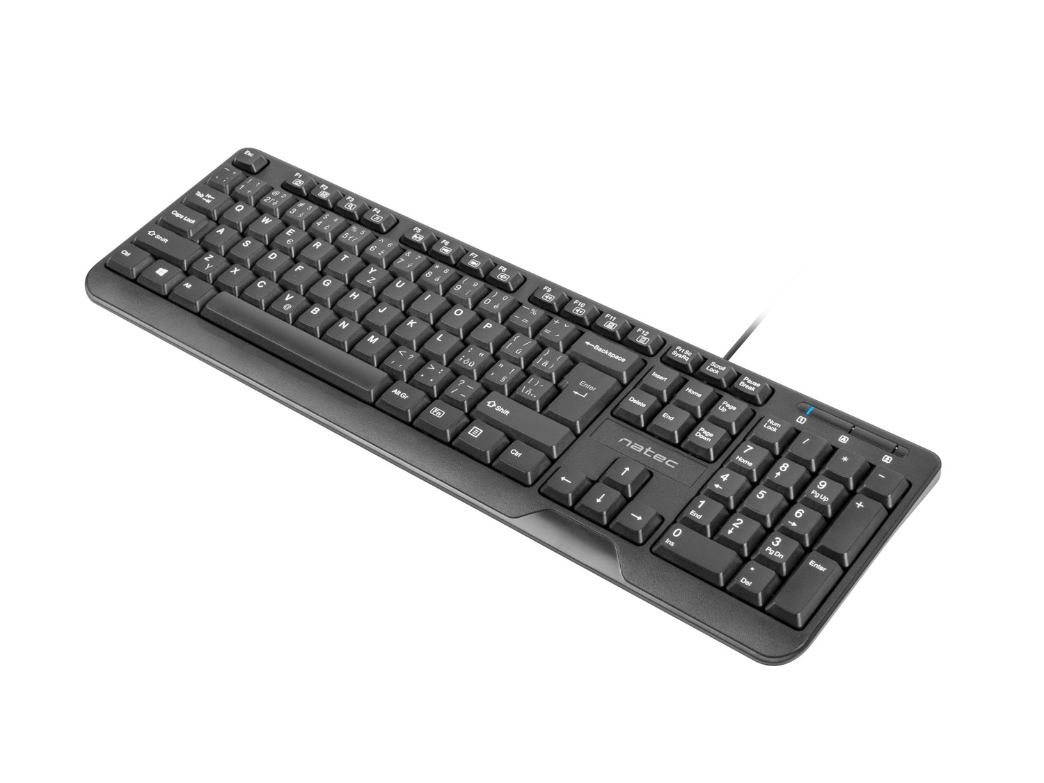 Natec Trout/ Drôtová USB/ CZ- SK layout/ Čierna 