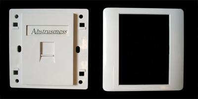 WALL plate SA s rámčekom pre 1keystone (80 x 80) 
