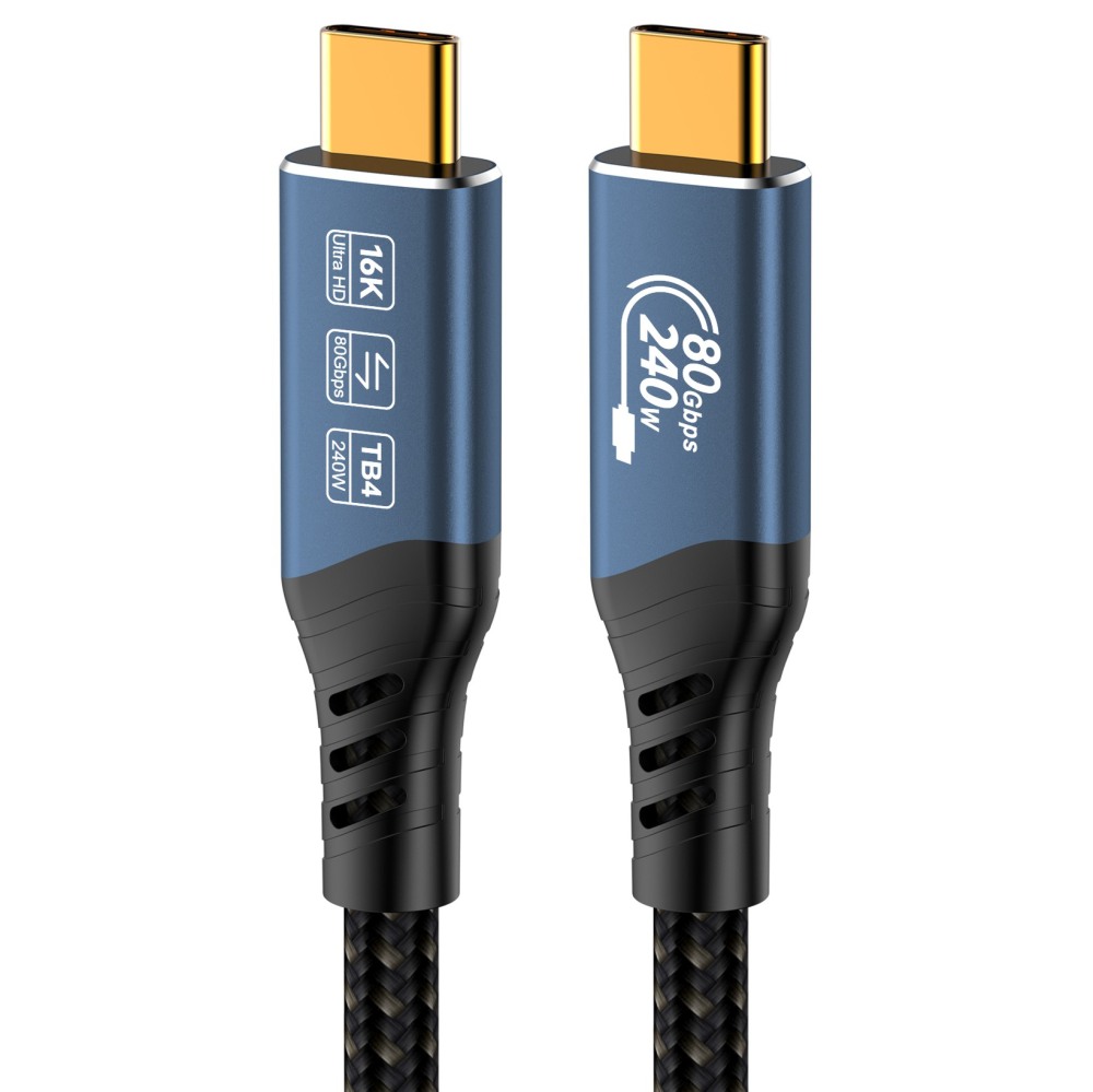 PremiumCord USB4™ Version2.0 80Gbps 16K@60Hz 240W Thunderbolt 3 a 4 kábel 1, 2m 