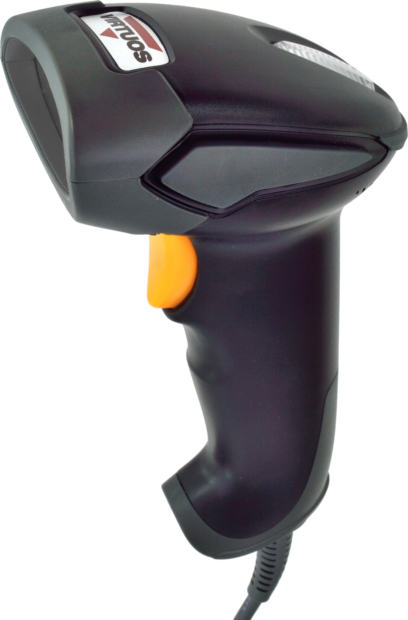CCD čítačka Virtuos HT-310A, dlhý dosah, USB (klávesnica/ RS-232 emulácia), stojan, čierna 