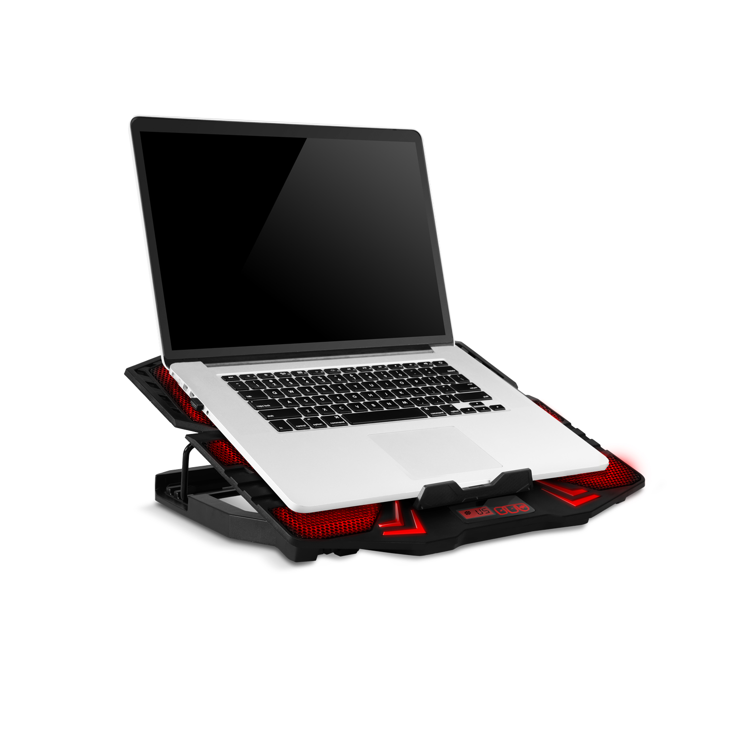 EVOLVEO Ania 5R, chladiaca podložka pre notebook do 15, 6", 5x ventilátor, červené podsvietenie 