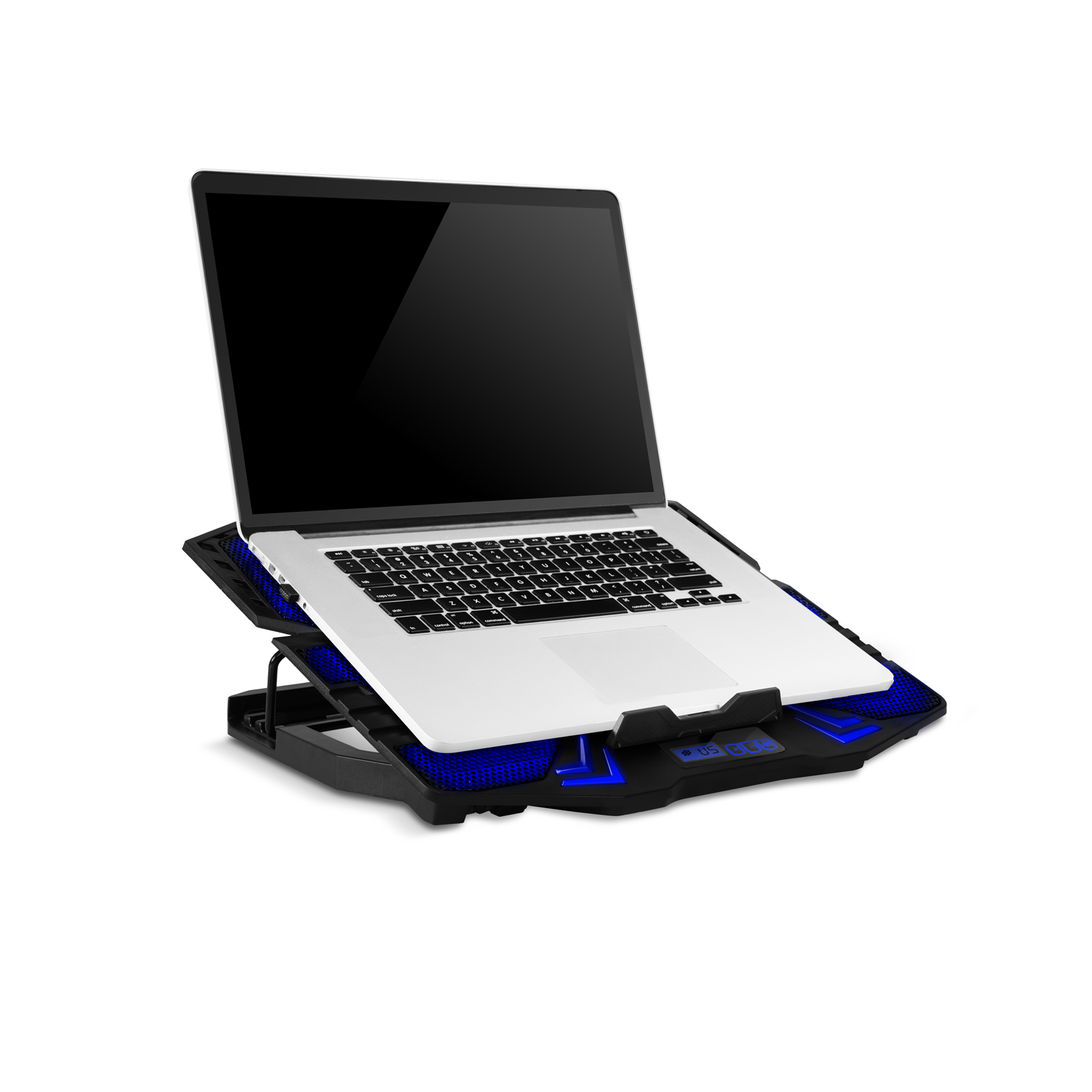 EVOLVEO Ania 5, chladiaca podložka pre notebook do 15, 6", 5x ventilátor, modré podsvietenie 