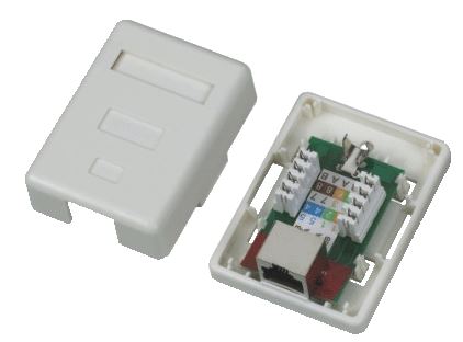 DATACOM STP jednozásuvka nad omietku Cat5e 1 x RJ45
