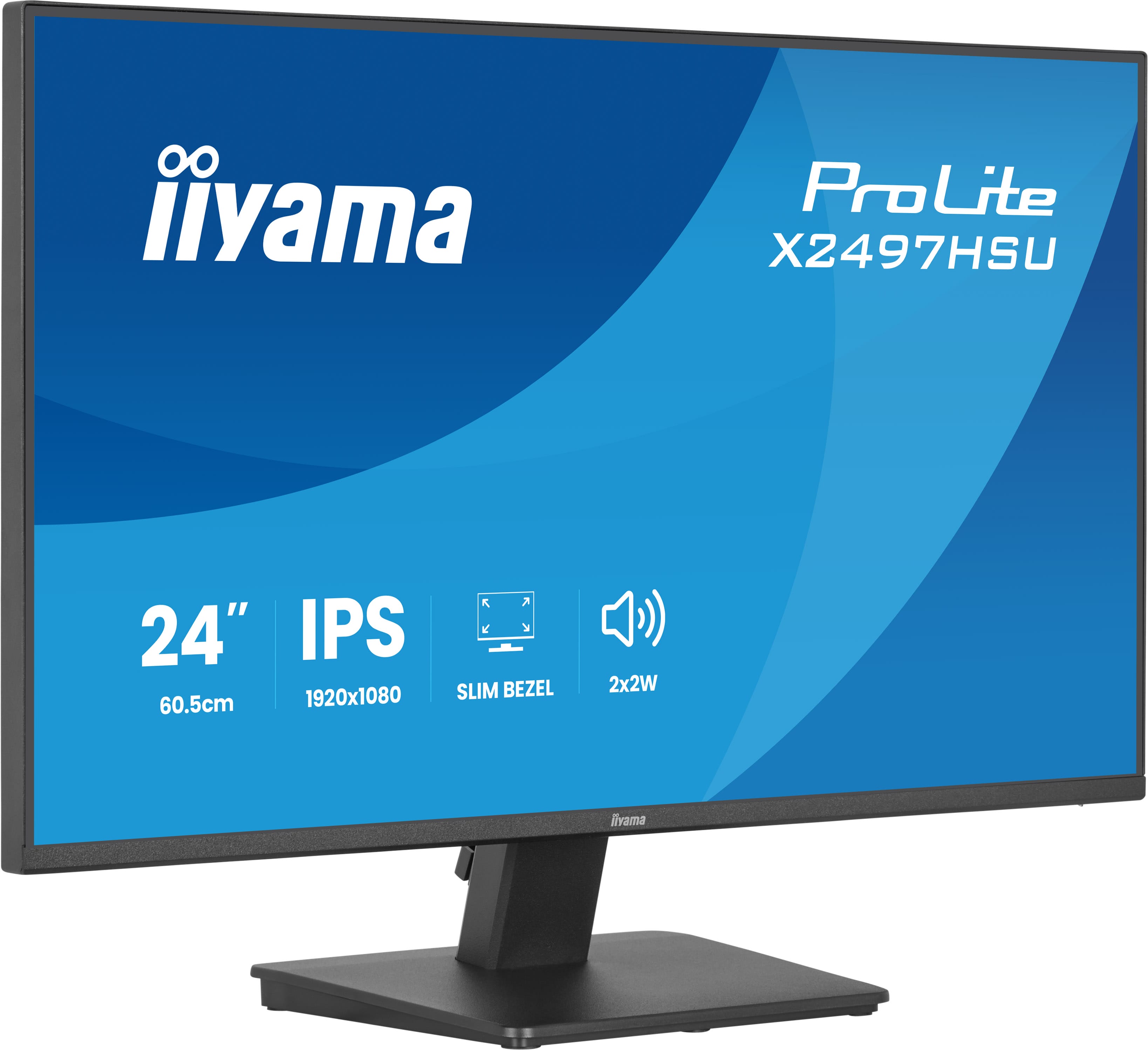 iiyama ProLite/ X2497HSU-B1/ 23, 8"/ IPS/ FHD/ 120Hz/ 4ms/ Čierna/ 5R 