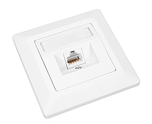 Zásuvka Solarix CAT6 STP 1 x RJ45 pod omietku biela
