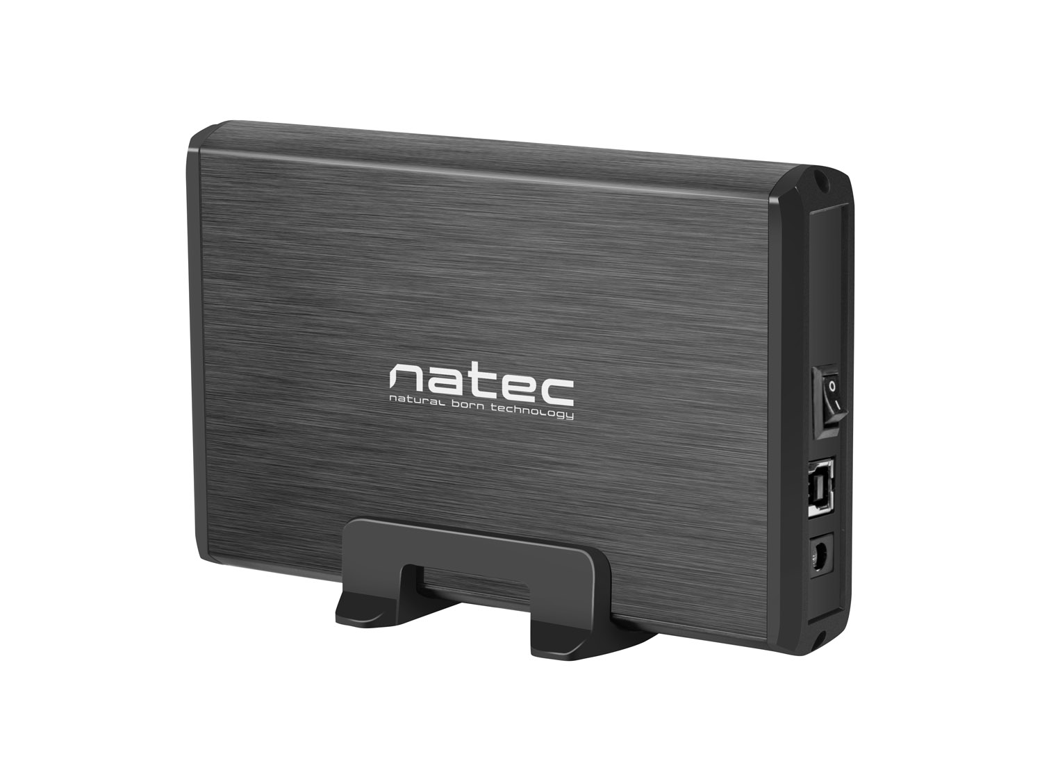 Externý box pre HDD 3, 5" USB 3.0 Natec Rhino, čierny, vrátane napájacieho adaptéra 