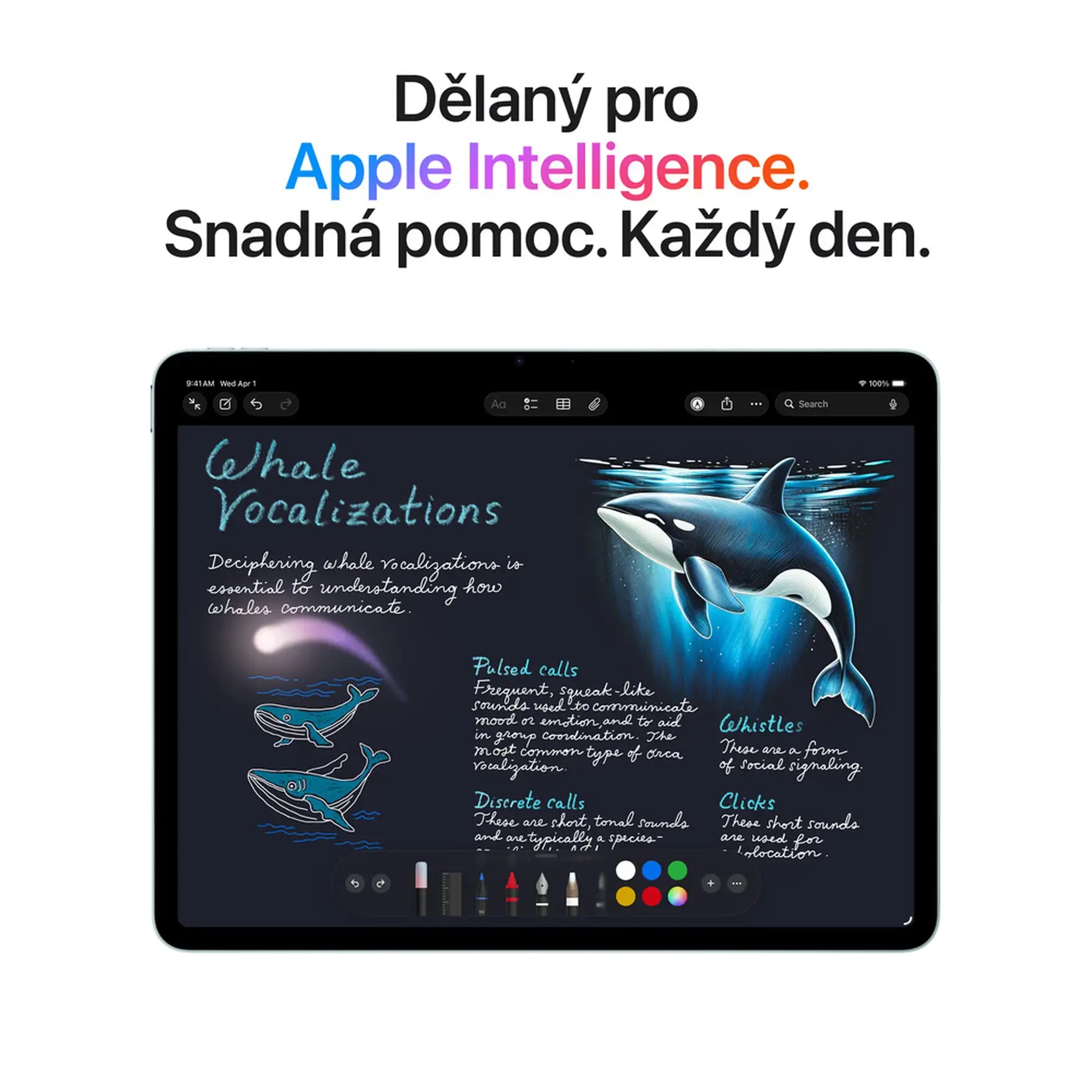 Apple iPad Air 11" (M4) - 2026/ Wi-Fi/ 11"/ 2360x1640/ 12GB/ 128GB/ iPadOS26/ Starlight 