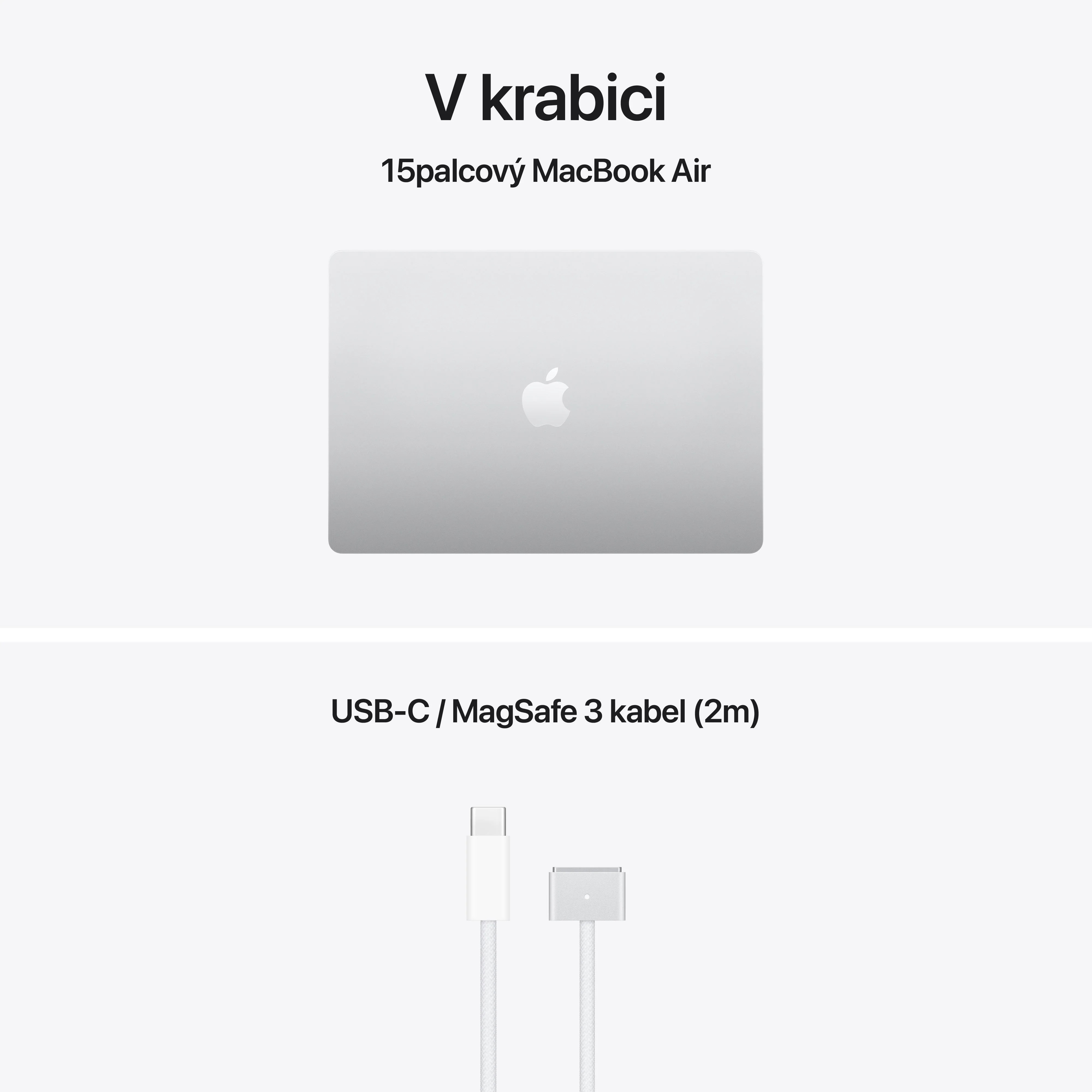 Apple MacBook Air 15"/ M5/ 15, 3"/ 2880x1864/ 16GB/ 512GB/ M5/ Tahoe/ Silver/ 1R 