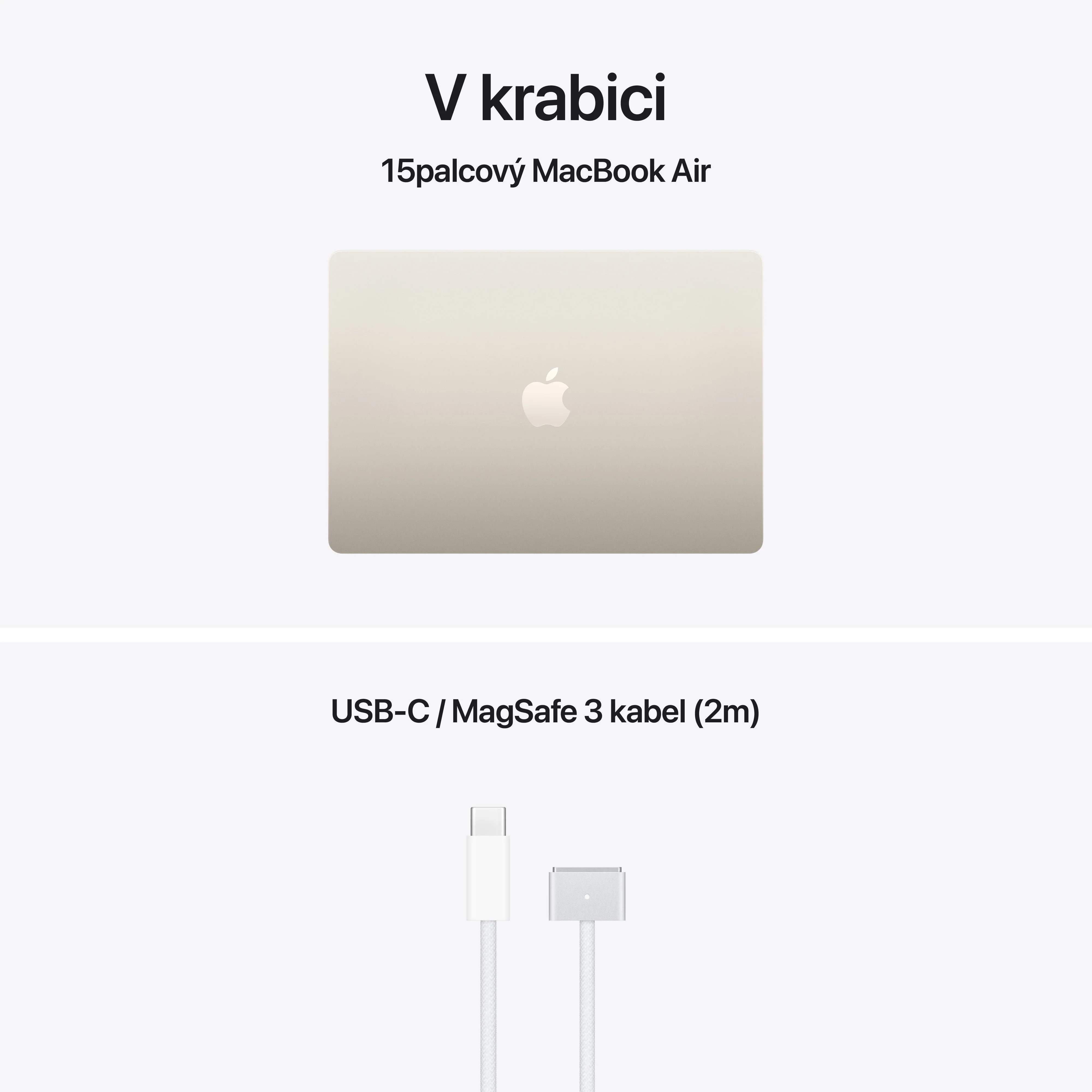 Apple MacBook Air 15"/ M5/ 15, 3"/ 2880x1864/ 24GB/ 1TB/ M5/ Tahoe/ Starlight/ 1R 