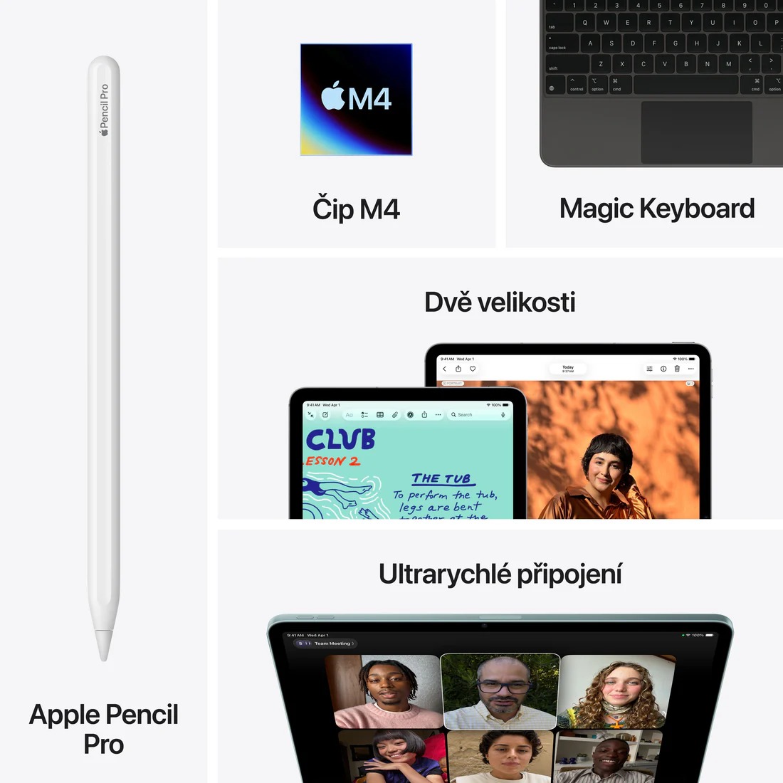 Apple iPad Air 13" (M4) - 2026/ Wi-Fi + Cellular/ 13"/ 2732x2048/ 12GB/ 1TB/ iPadOS26/ Blue 