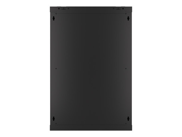 LANBERG 19" RACKOVÁ SKRIŇA PRO MONTÁŽ NA STENU 18U/ 600X450 (FLAT PACK) S PROSKLENÝMI DVERMI ČIERNA V2 