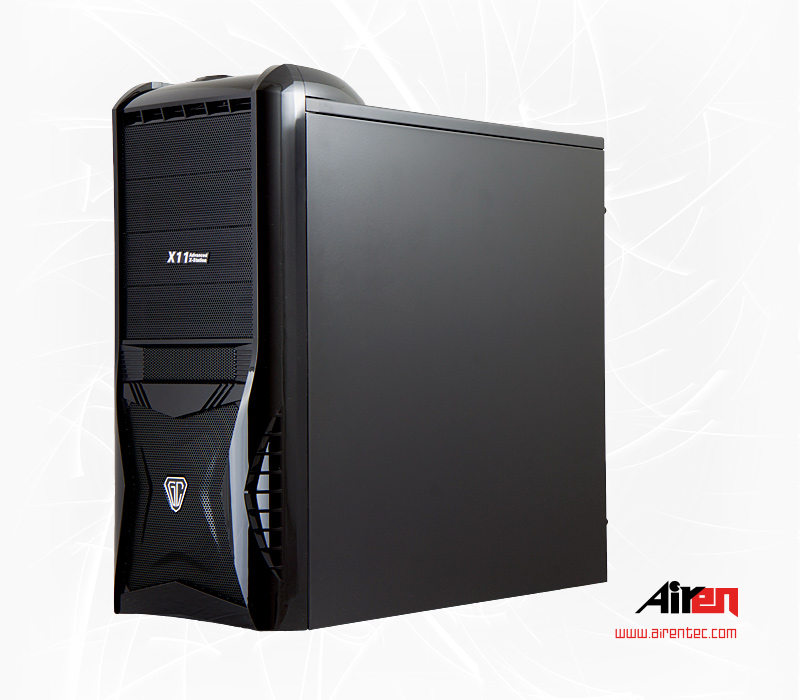 AIREN GameComp 1/ Midi Tower/ čierna