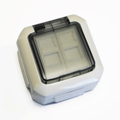 ABB Dátová zásuvka OUTDOOR IP54 UTP CAT5E 2xRJ45