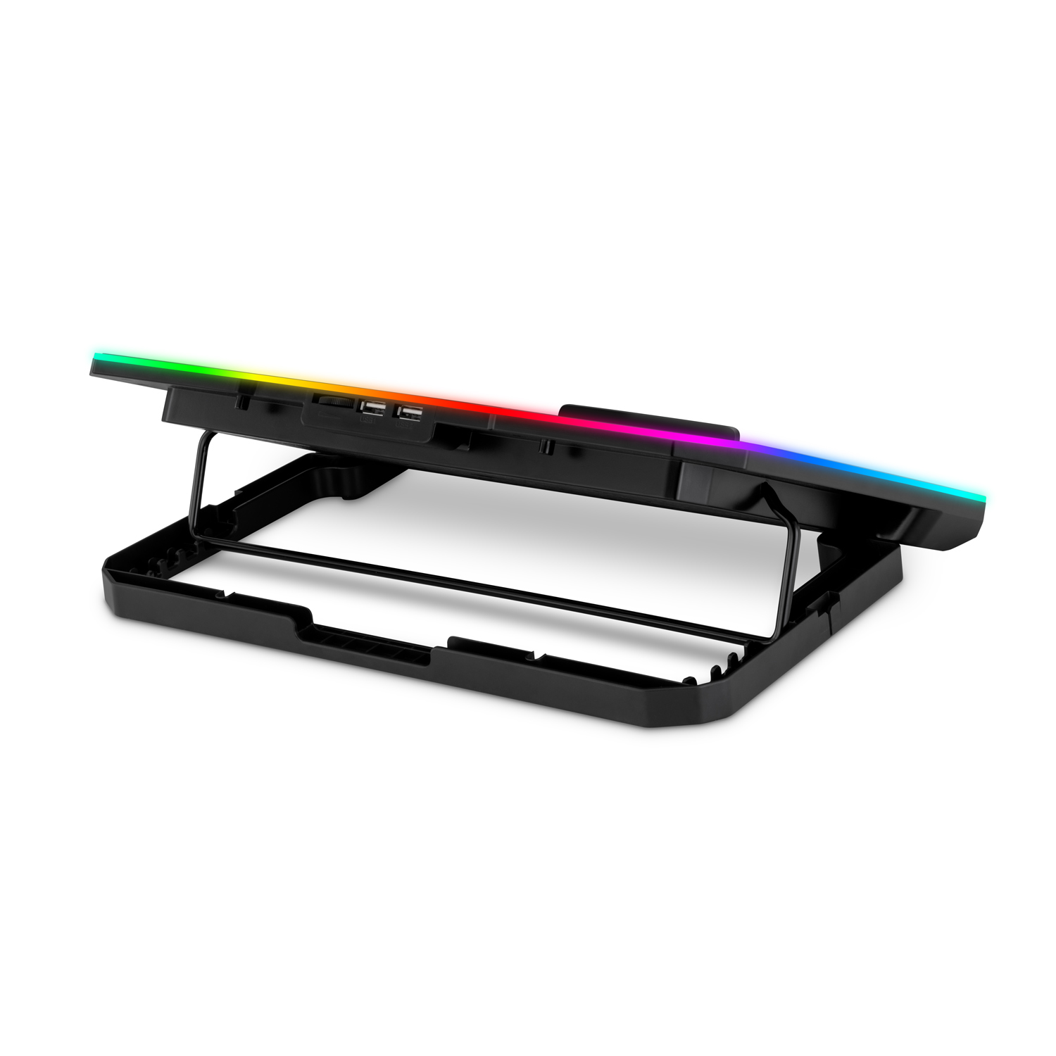 EVOLVEO CoolPro, chladiaca podložka pod notebook do 17", 2x ventilátor, RGB podsvietenie 