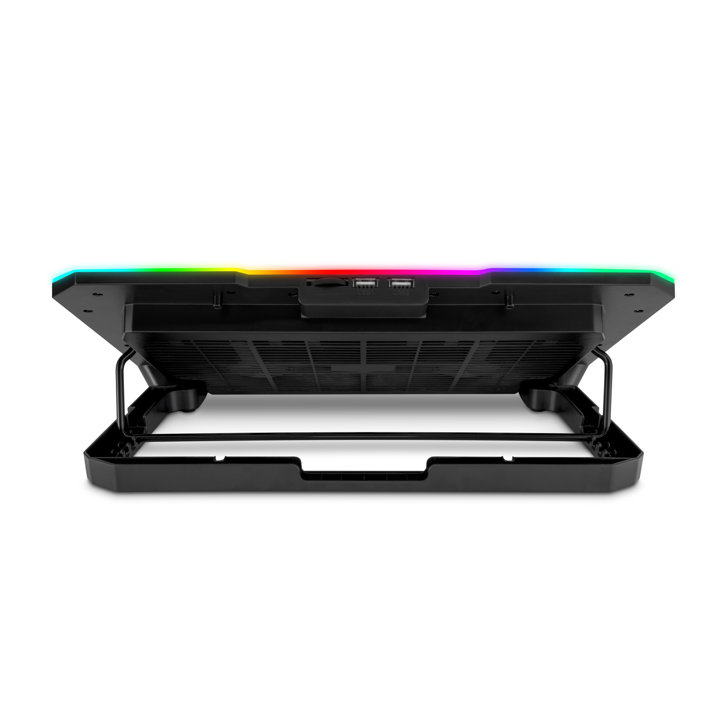 EVOLVEO CoolPro, chladiaca podložka pod notebook do 17", 2x ventilátor, RGB podsvietenie 