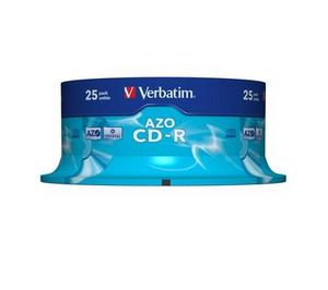 VERBATIM CD-R (25-Pack) Cake/ Crystal/ 52x/ 700MB 