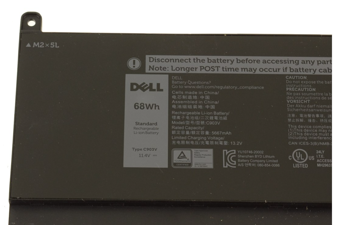 Dell Batéria 6-cell 68W/ HR LI-ION pre Precision 7550, 7560, 7750, 7760 