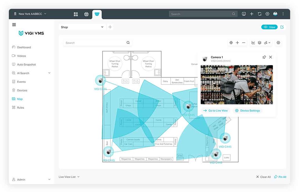 VIGI cloud VMS 5 basic license for a camera 