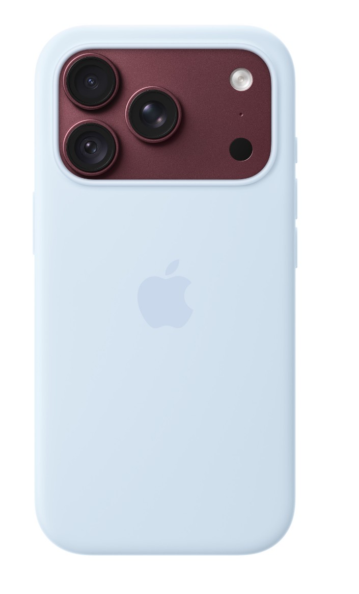 iPhone 18 Pre Silicone Case with MS - Crisp Blue 