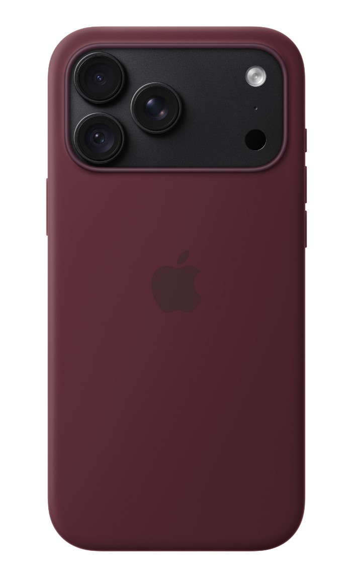 iPhone 18 Pre Max Silicone Case with MS - Burgundy 