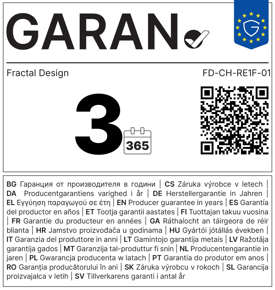 Fractal Design stolička Refine Fabric Dark 