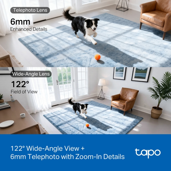 Tapo C245D Dual Lens Pan/ Tilt Security Camera 