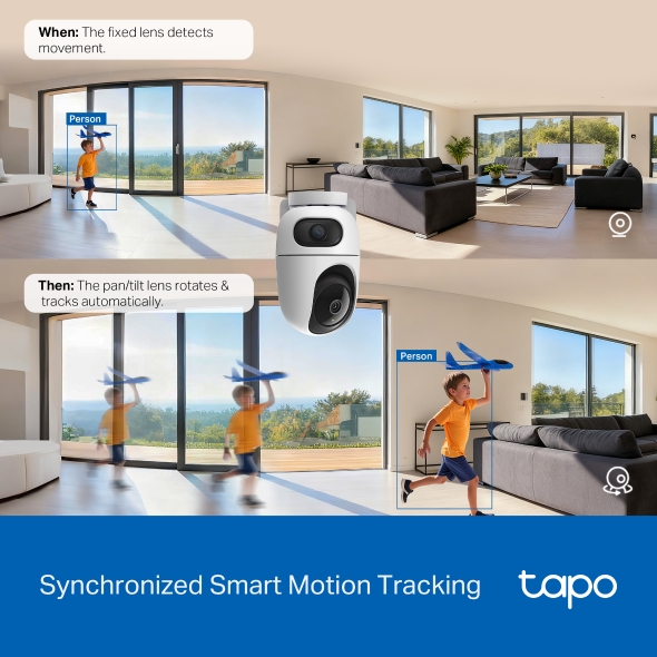 Tapo C245D Dual Lens Pan/ Tilt Security Camera 