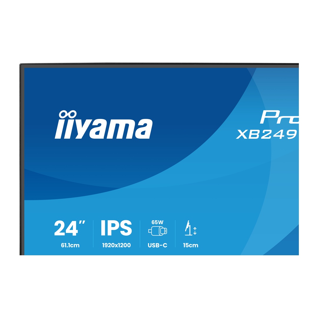 24" iiyama XB2495WSC-B1: IPS, WXGA, USB-C, HAS 