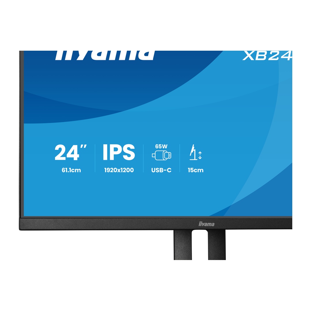24" iiyama XB2495WSC-B1: IPS, WXGA, USB-C, HAS 