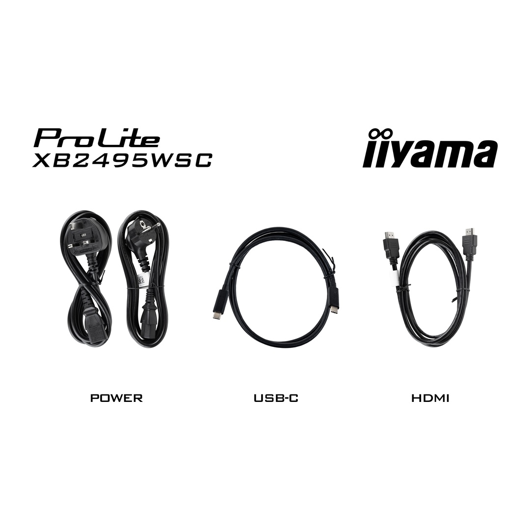 24" iiyama XB2495WSC-B1: IPS, WXGA, USB-C, HAS 