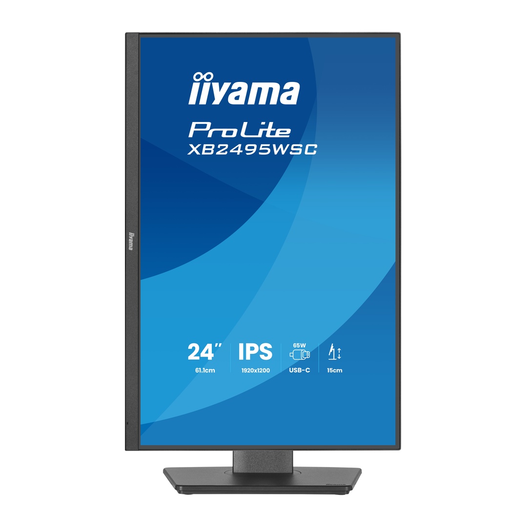 24" iiyama XB2495WSC-B1: IPS, WXGA, USB-C, HAS 