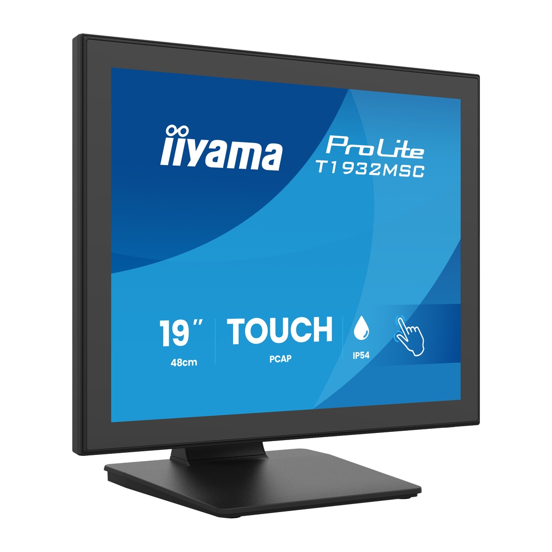 19" iiyama T1932MSC-B2S: SXGA, IPS, IP54 