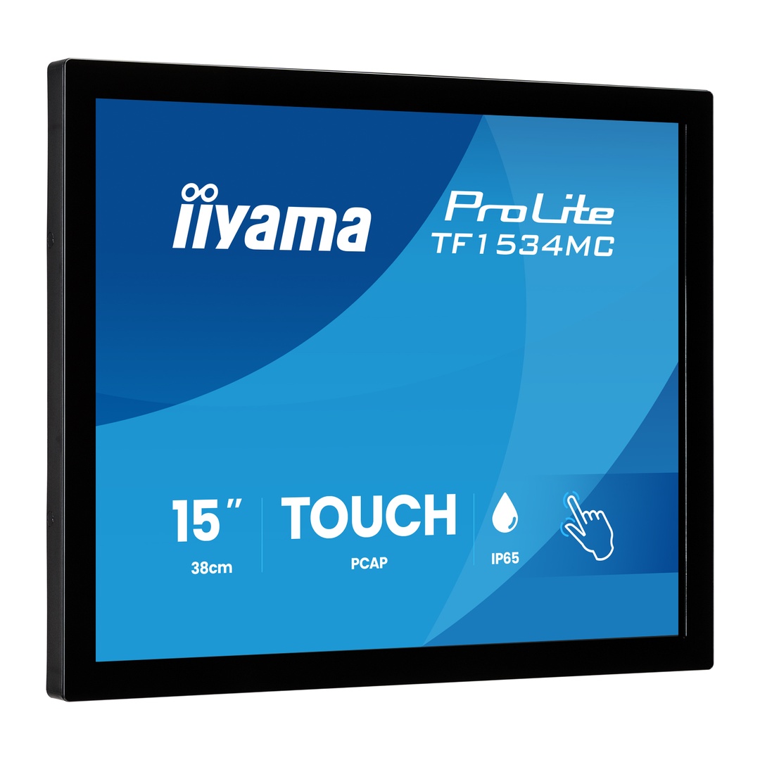 15" iiyama TF1534MC-B8X: TN, XGA, 10P, IP65 